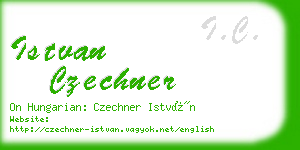 istvan czechner business card